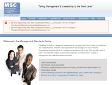 Tablet Screenshot of management-standards.org